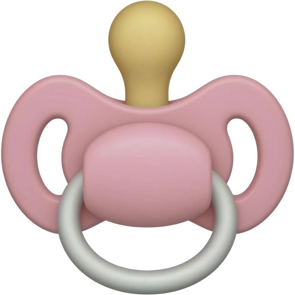 light pink baby pacifier emoji