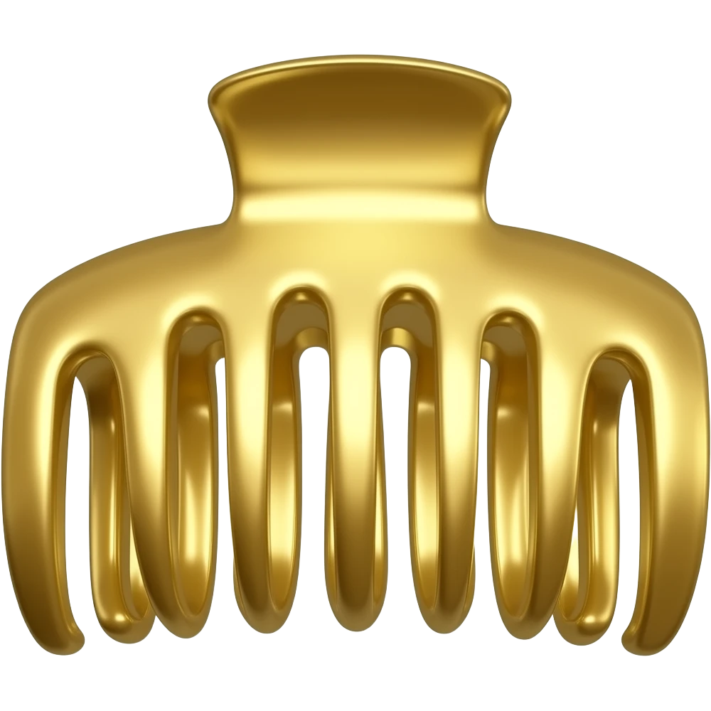 hair claw clip emoji