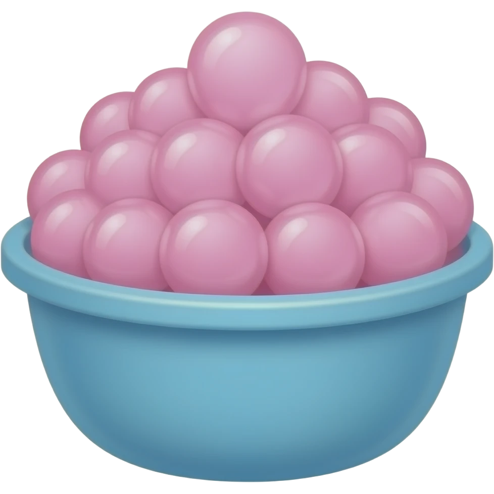 blue pink  Bubble bath bowl inspired by Barbie colour pallete emoji