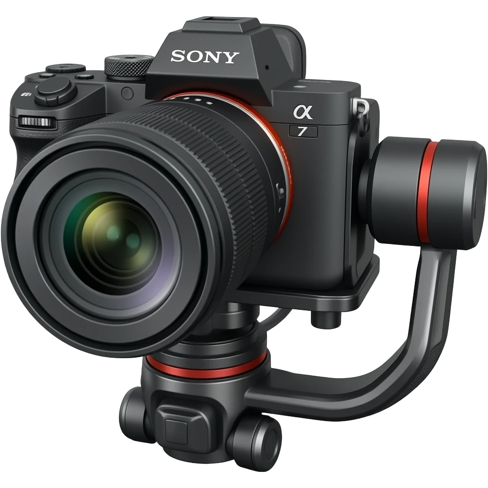 Sony camera on DJI rs3 gimbal set up emoji