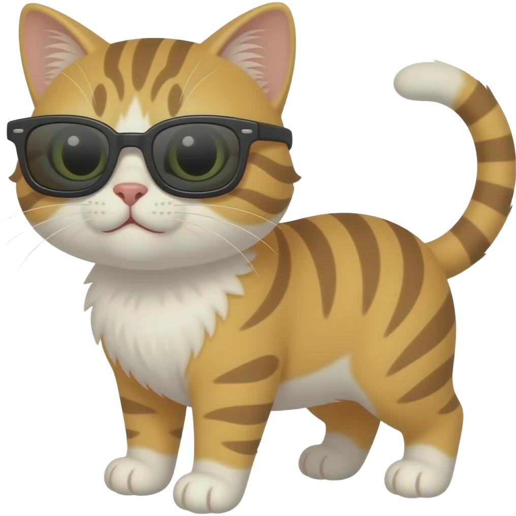 Cat wearing sunglasses emoji