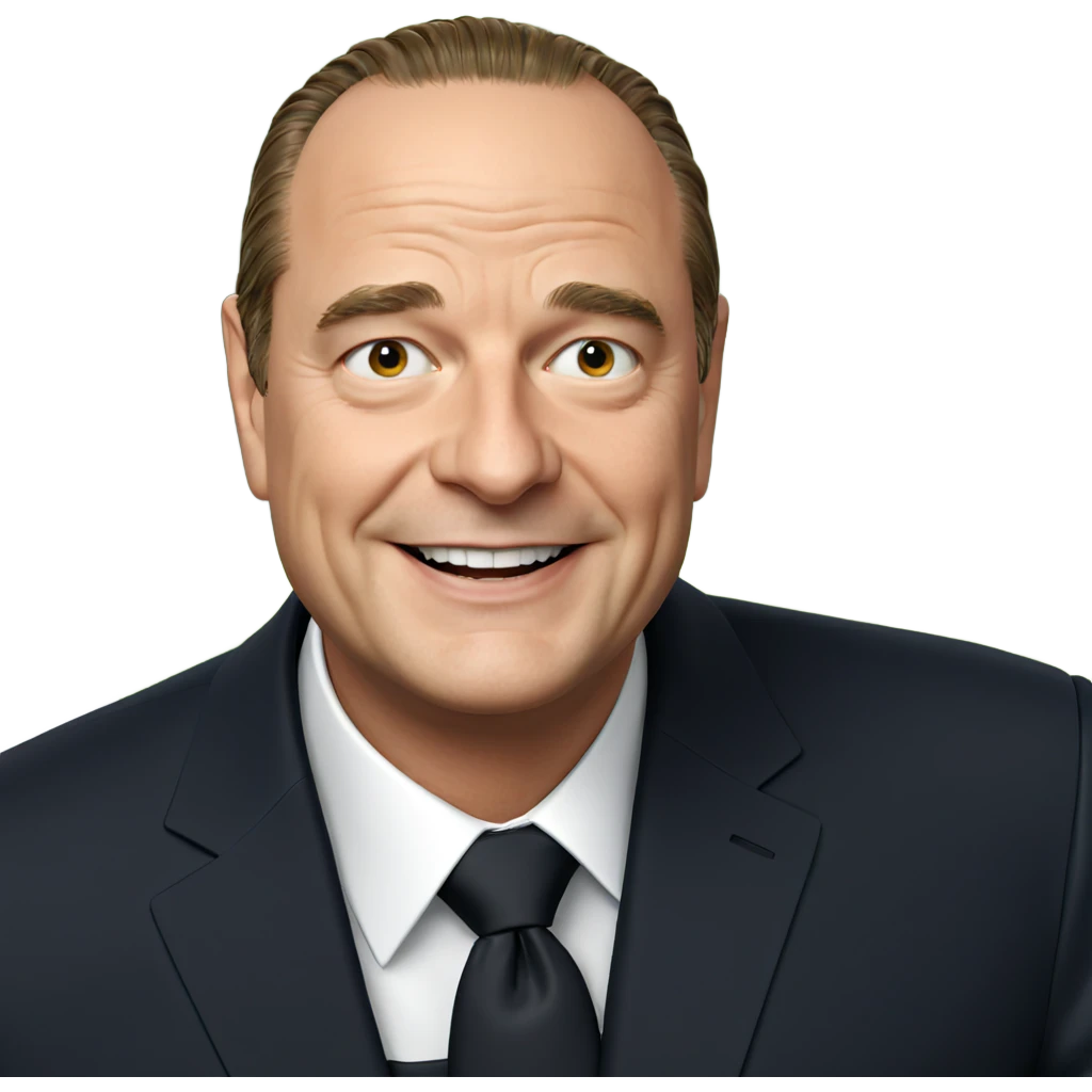 smiling man in formal suit emoji