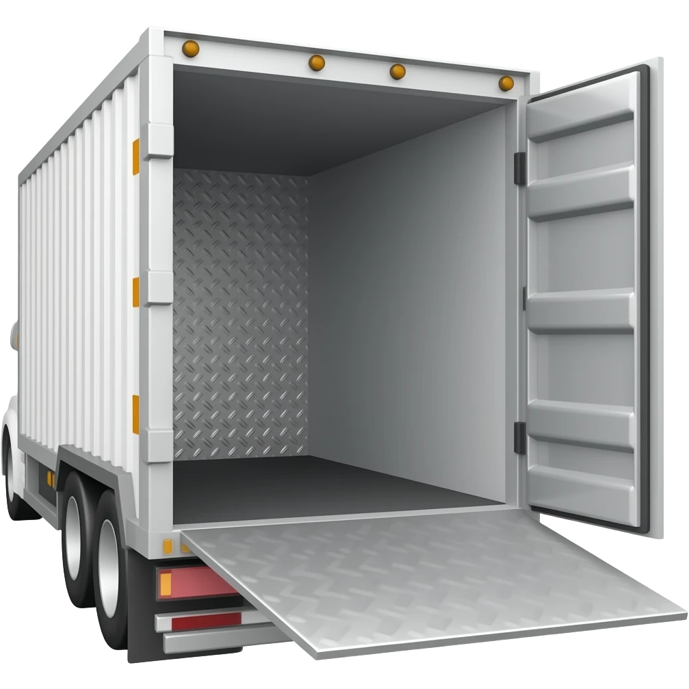 cargo trailer open from right emoji