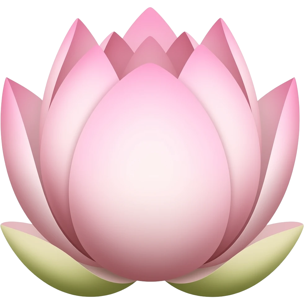Single lotus flower emoji