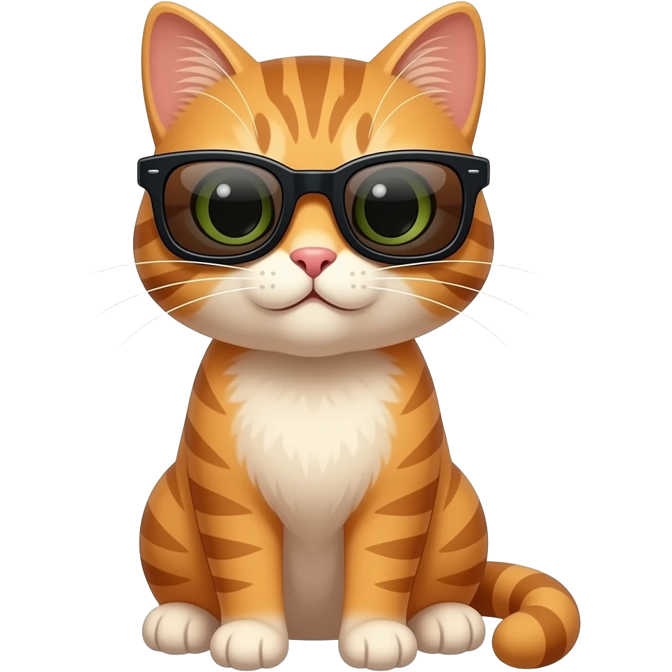 Cat wearing sunglasses emoji