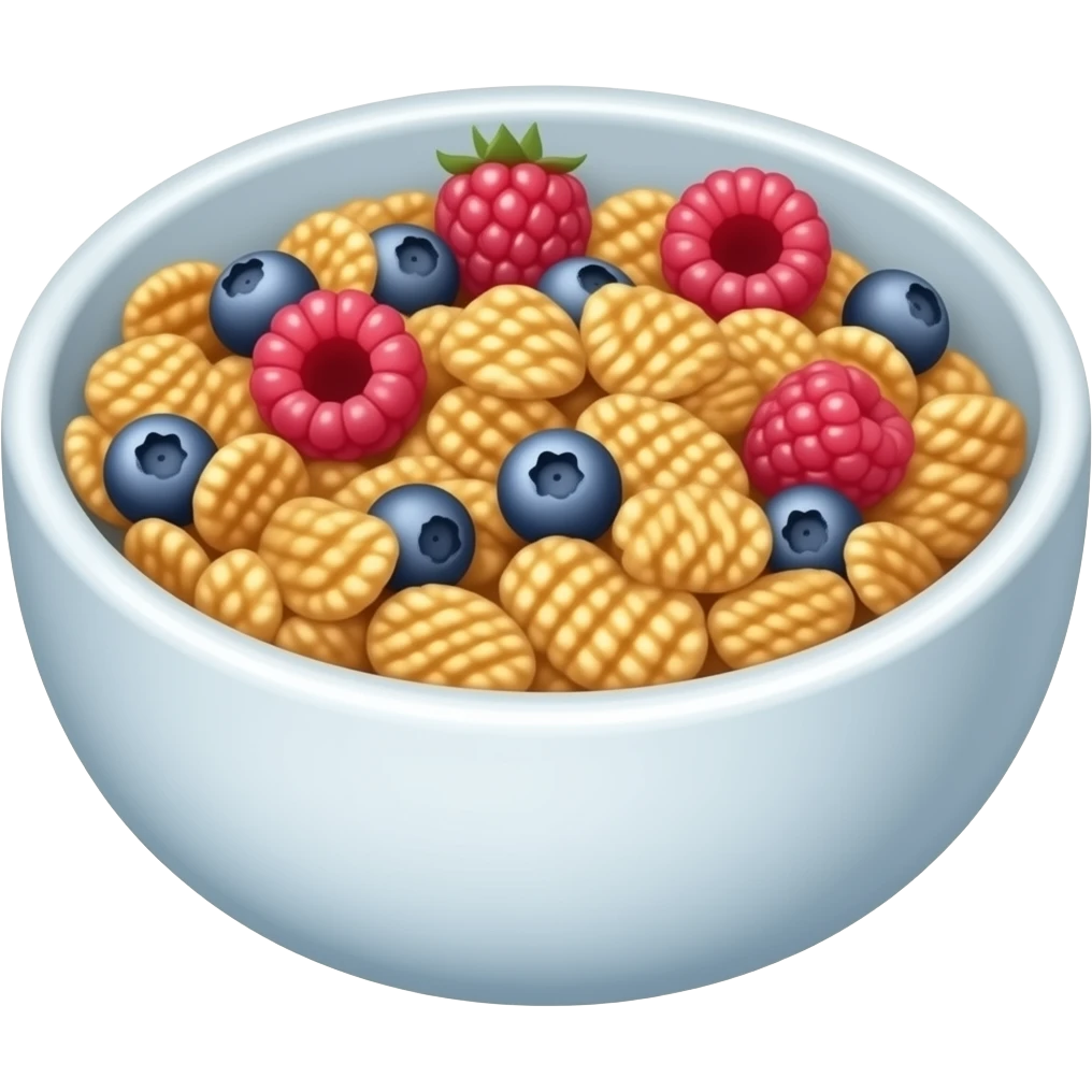 Cereal blueberry raspberry emoji