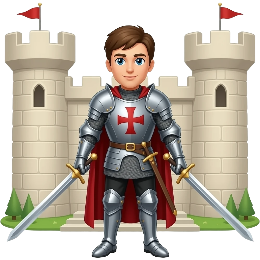 castle knight swords emoji