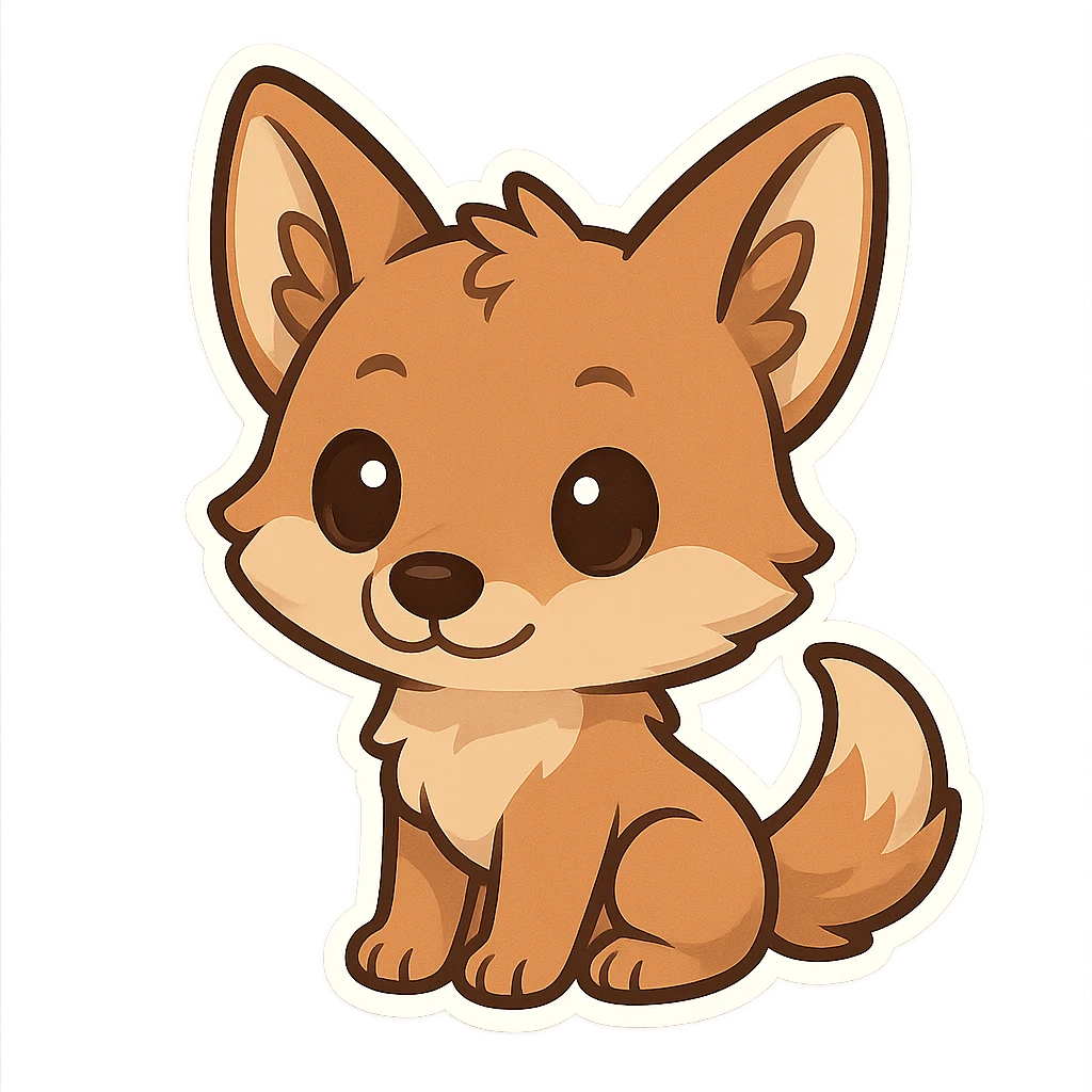 baby coyote emoji