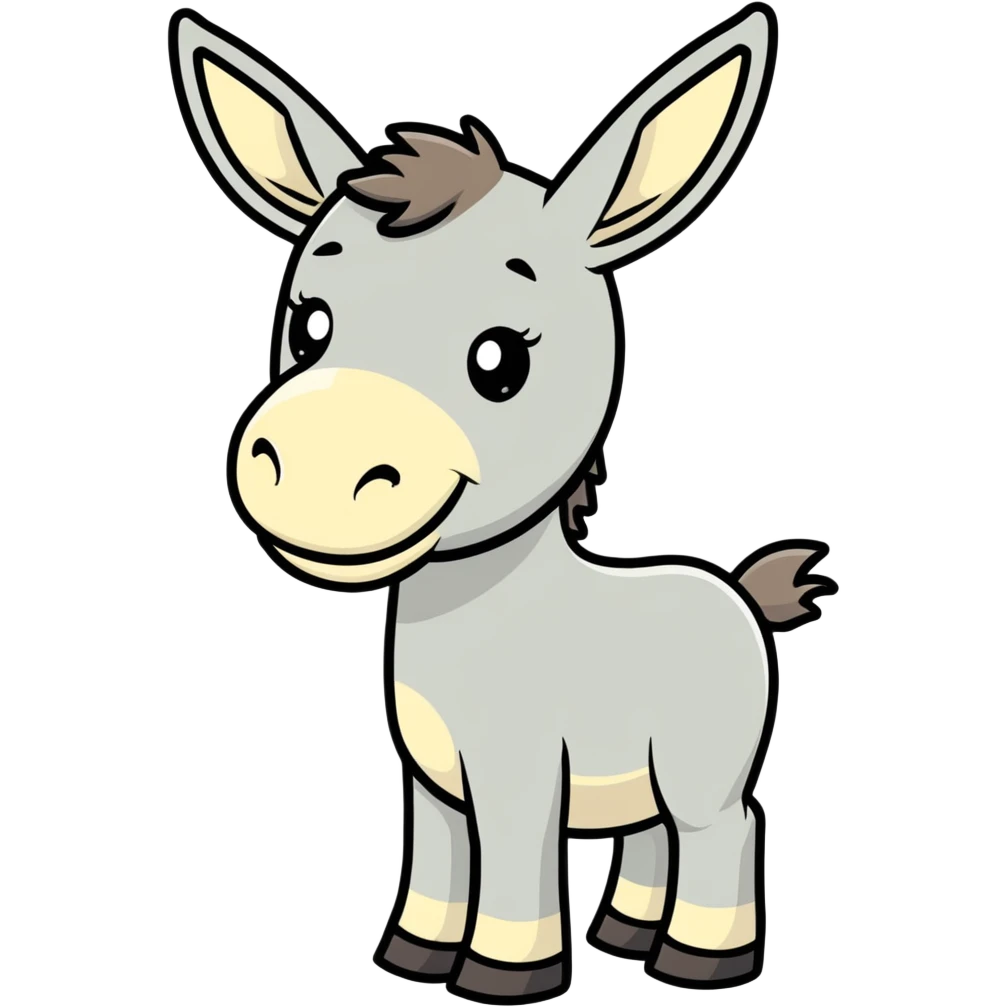 smiling donkey  emoji