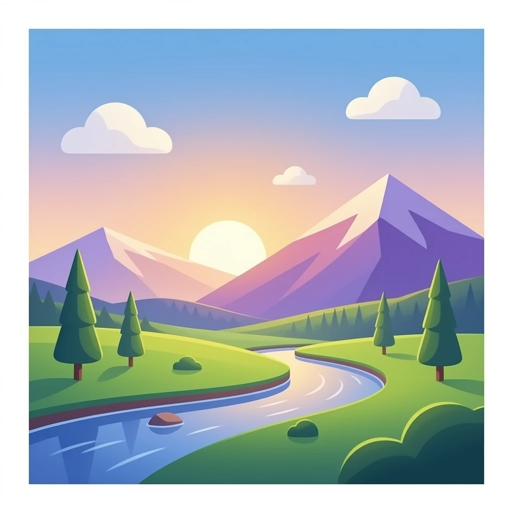 Make it smooth and colourful no purple highlights emoji