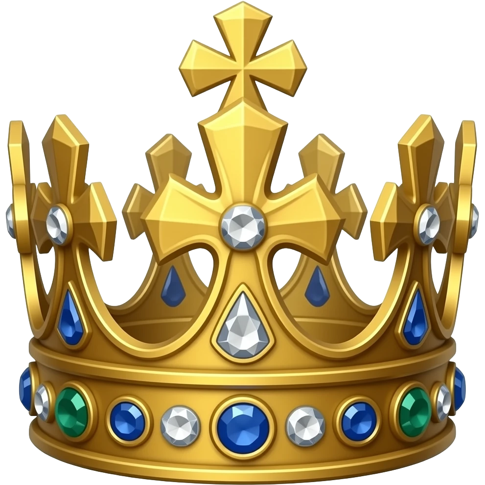 Corona laureada imperial de oro y diamantes del dios Emperador de Warhammer 40k emoji