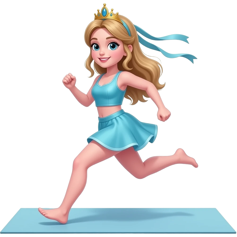 Pink Pilates princess turquoise summer naked 🧍‍♀️🏃‍♀️‍➡️ emoji