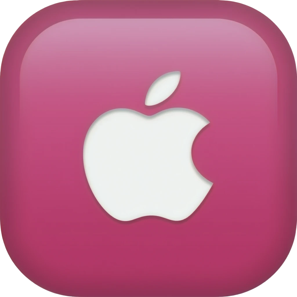 Make a pink iphone looking moji emoji