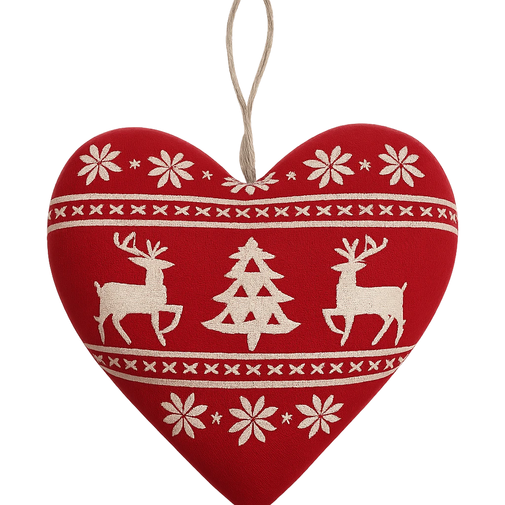 Christmas heart, remove background emoji