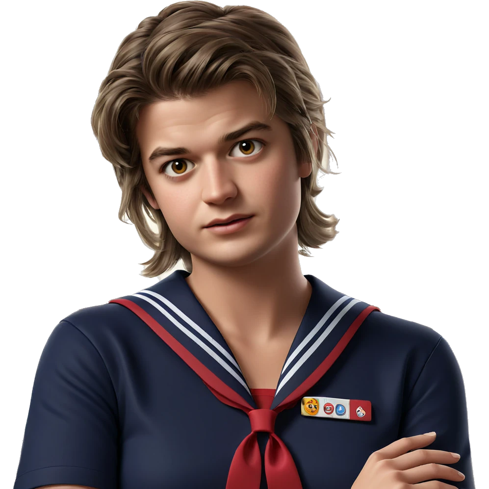 school uniform girl portrait emoji