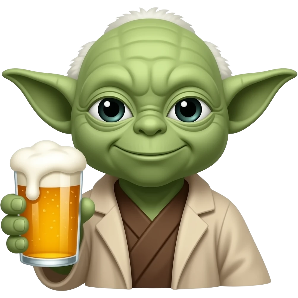 Yoda beer emoji