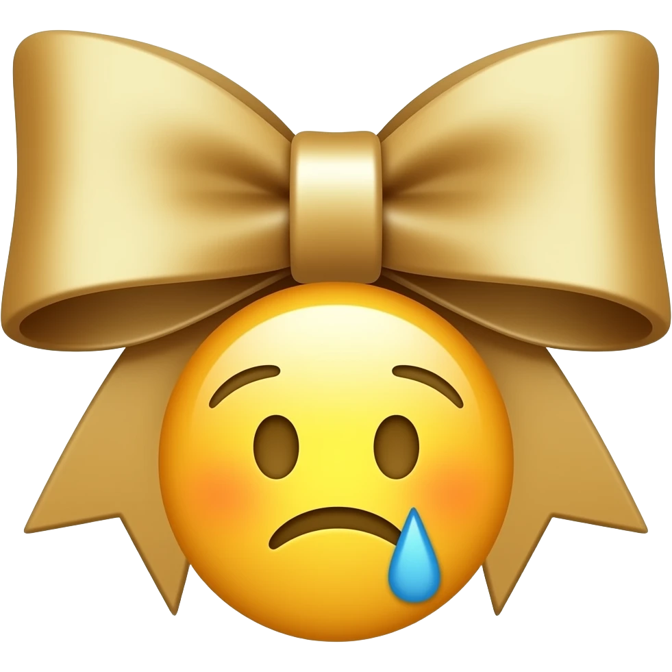 Laço com cara de emoji de apaixonado emoji