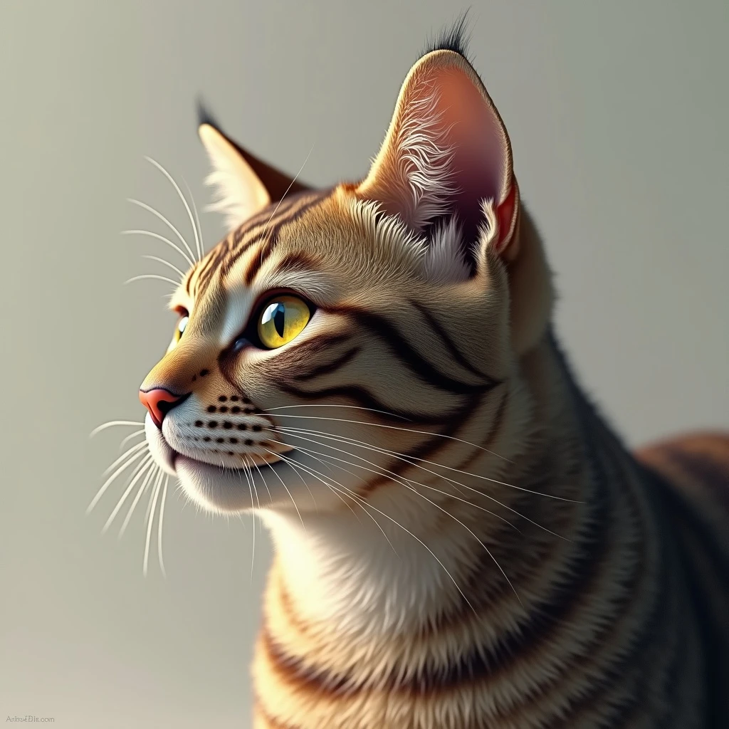 realistic cat from a side angle emoji