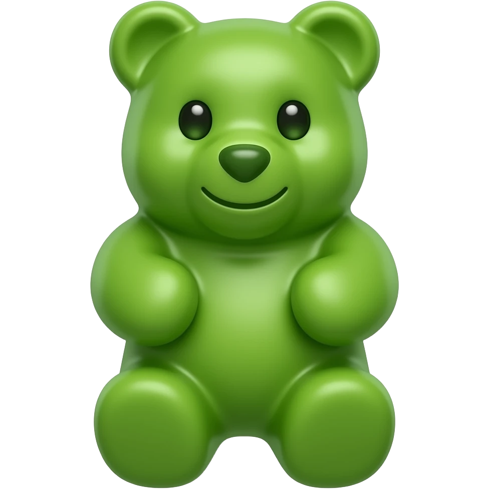 green gummy bear emoji