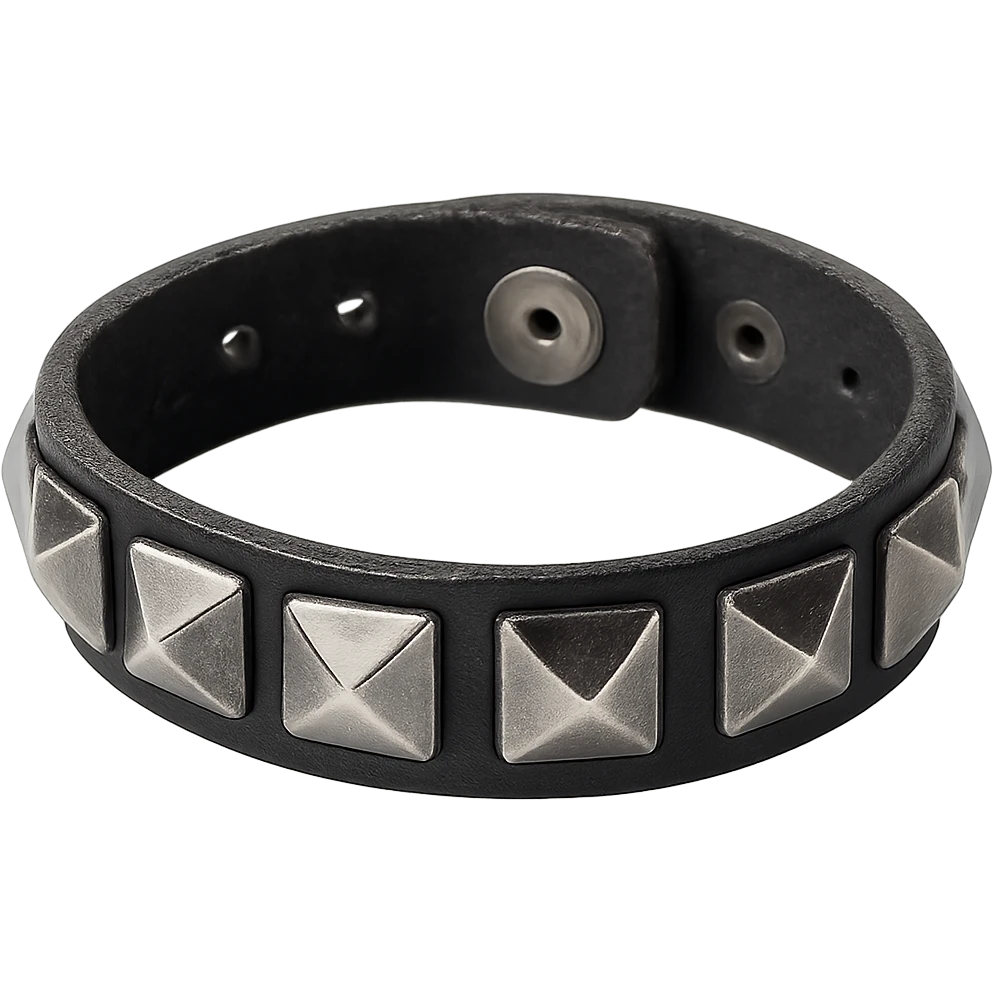 emo studded bracelet, no background emoji