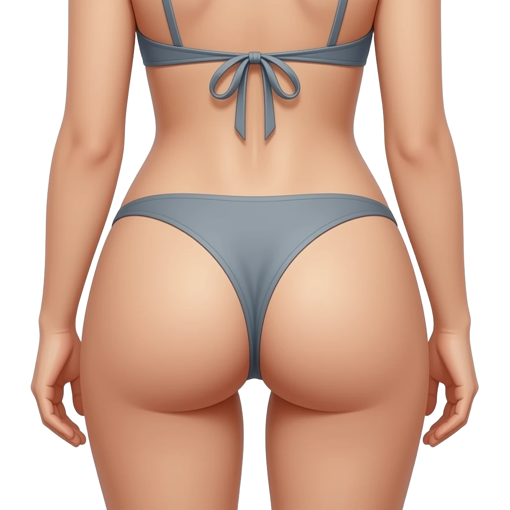 Mujer mostrando el culo emoji