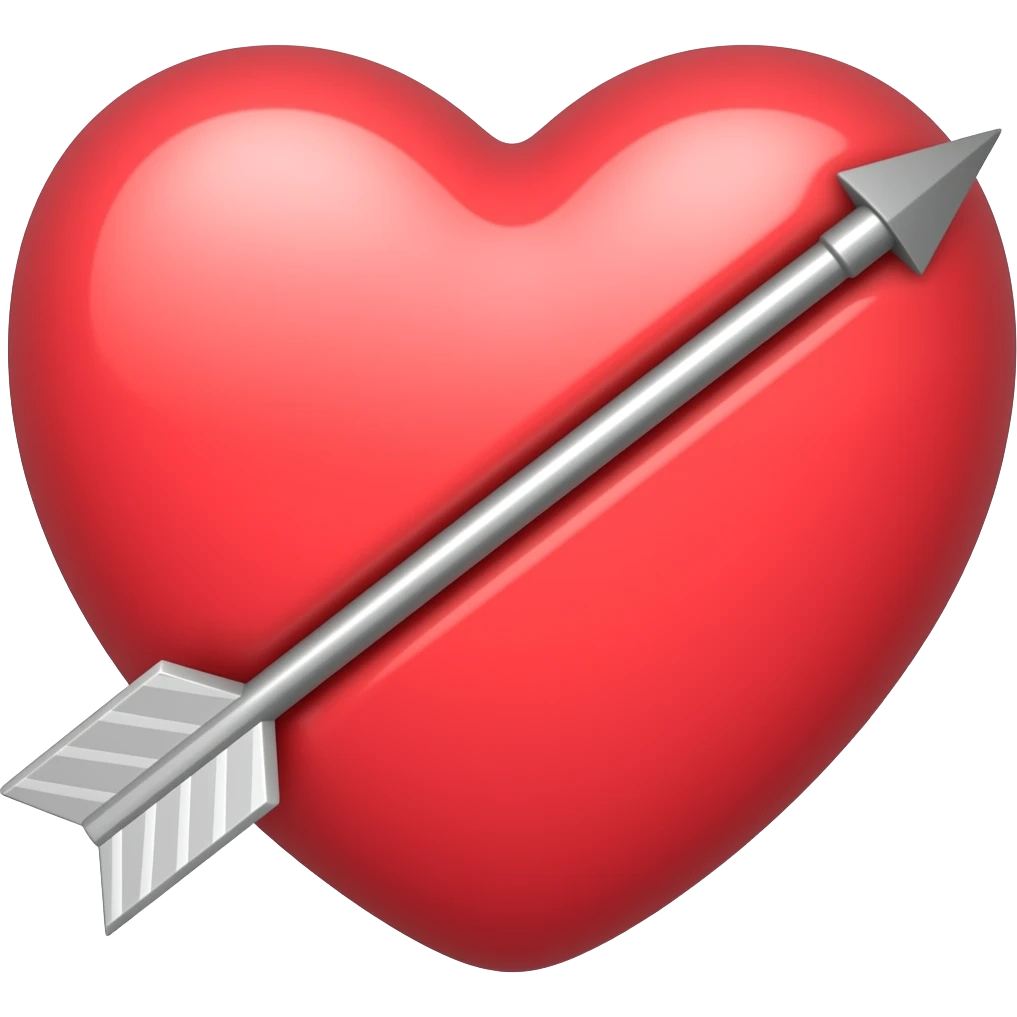 Corazón flechado emoji