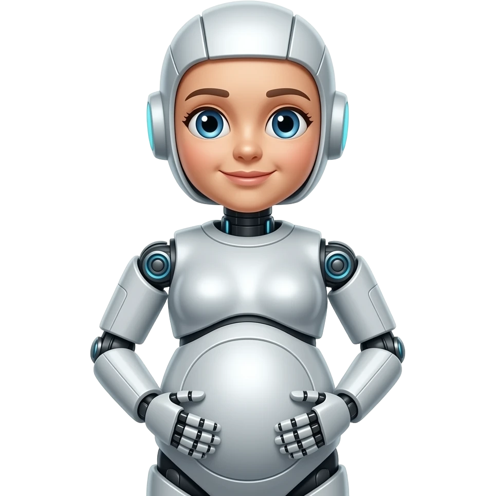 robô pregnant emoji