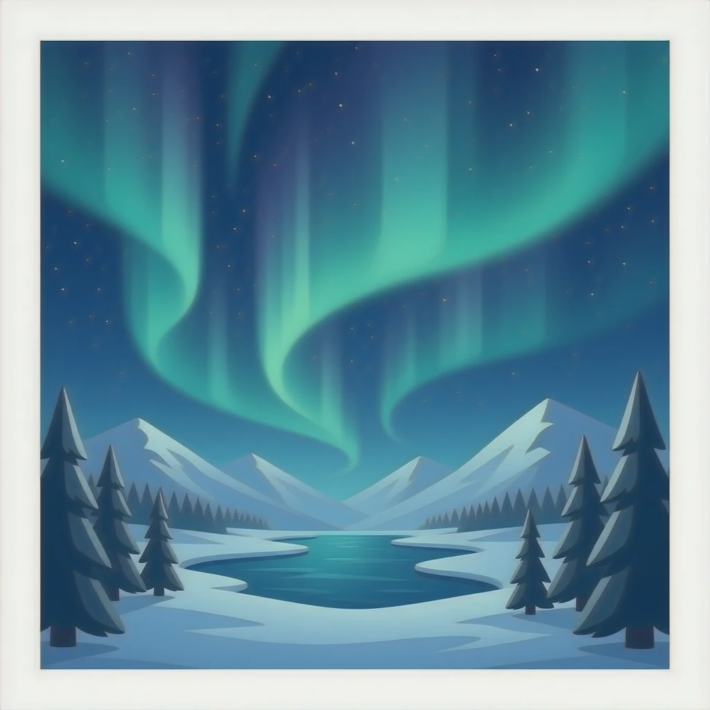 Aurora boreale emoji