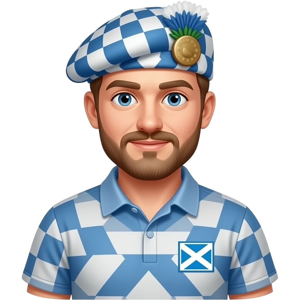 I want an emoji of a scottish man doing community service emoji