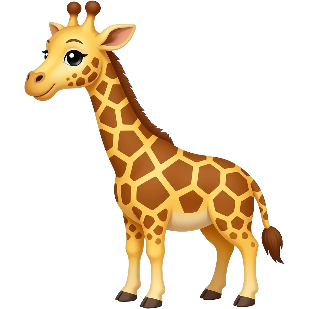 Cartoon giraffe emoji