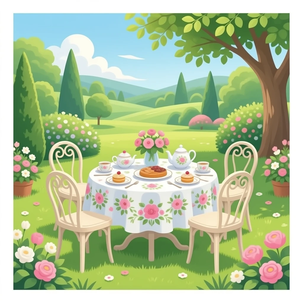 garden tea party emoji