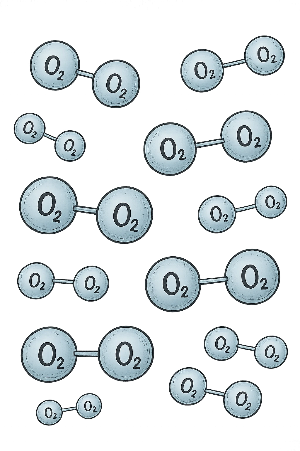 molecole di ossigeno che volano emoji
