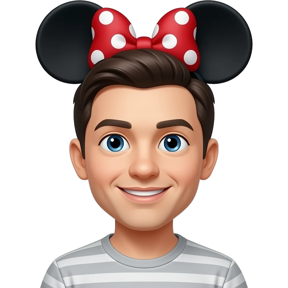 Me with Micky Mouse ears emoji