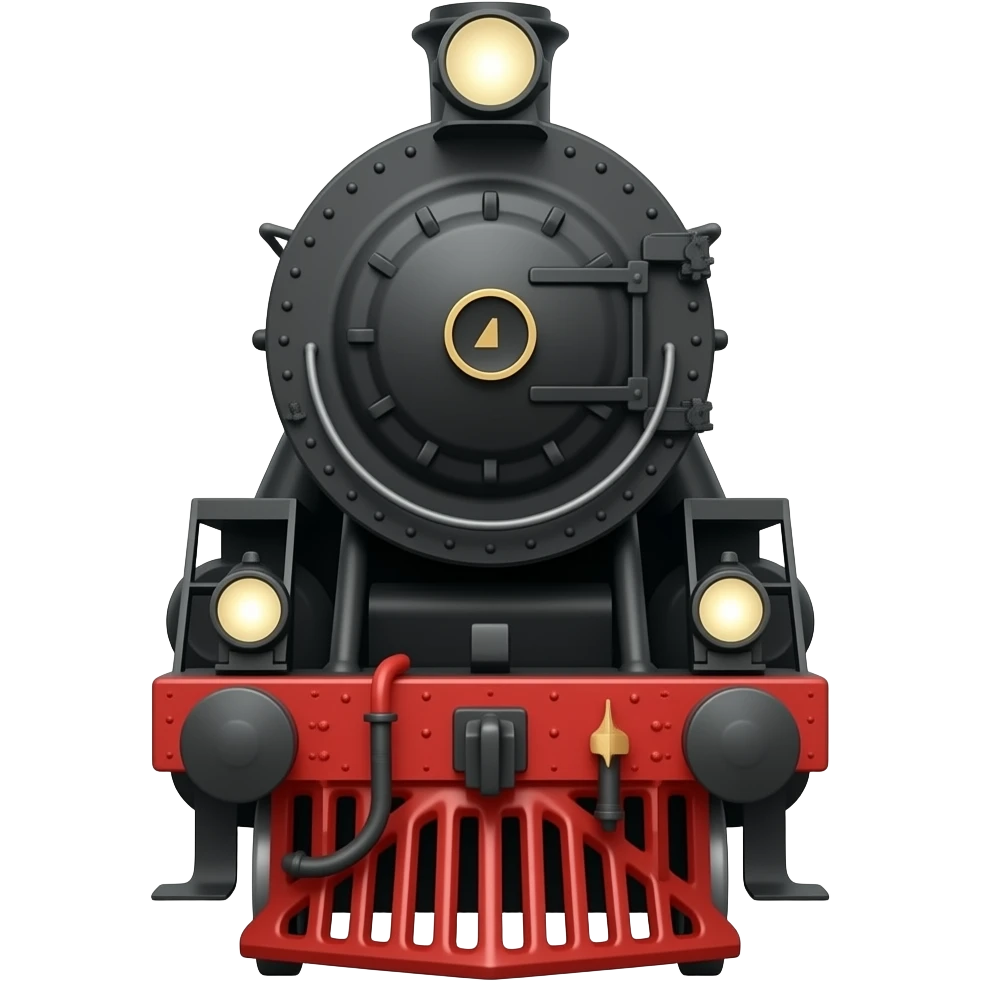 Steam train on the front emoji