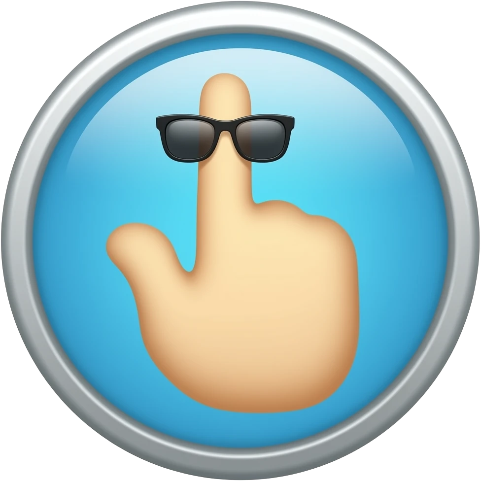 🖕😎 circle emoji not human emoji