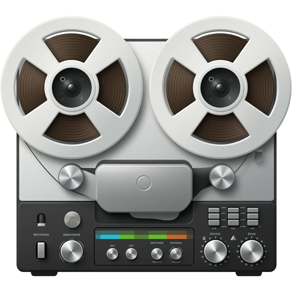 Reel to reel tape machine emoji