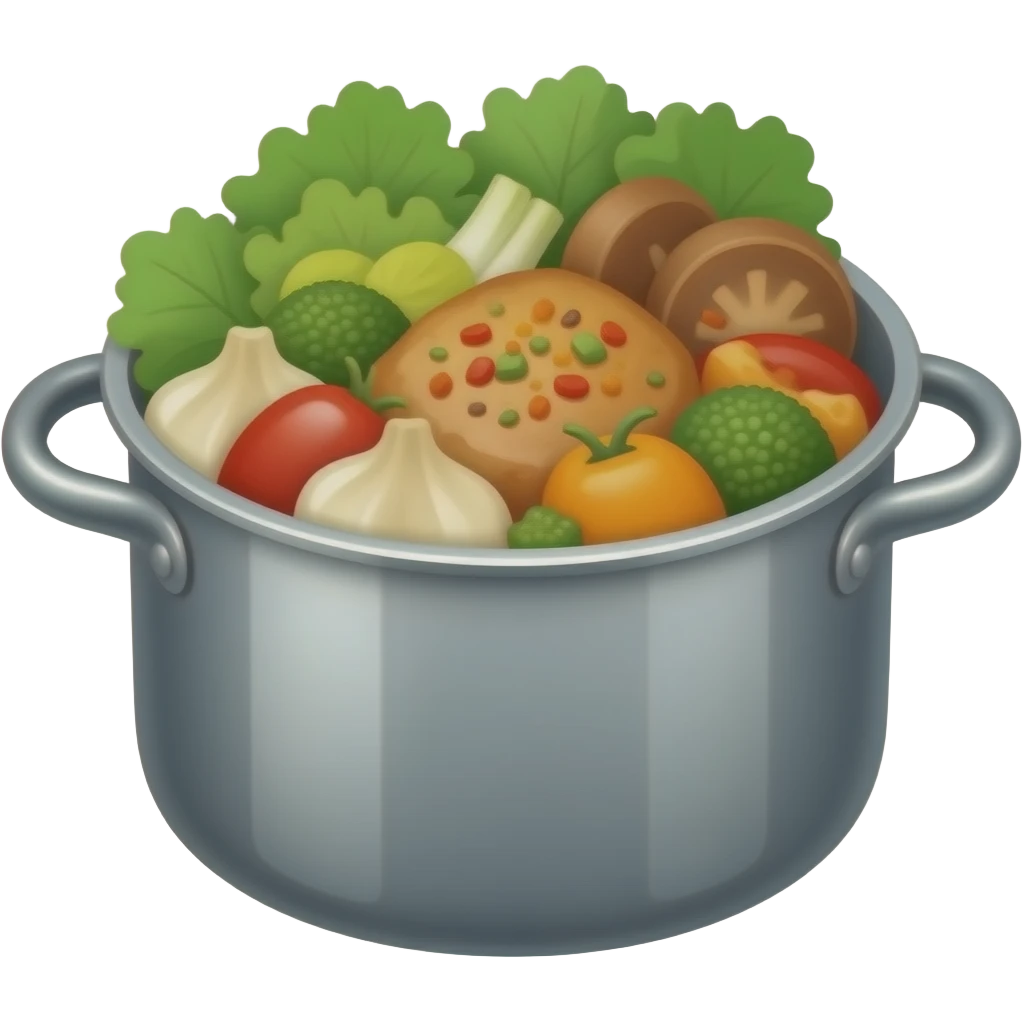 pot of hot food emoji