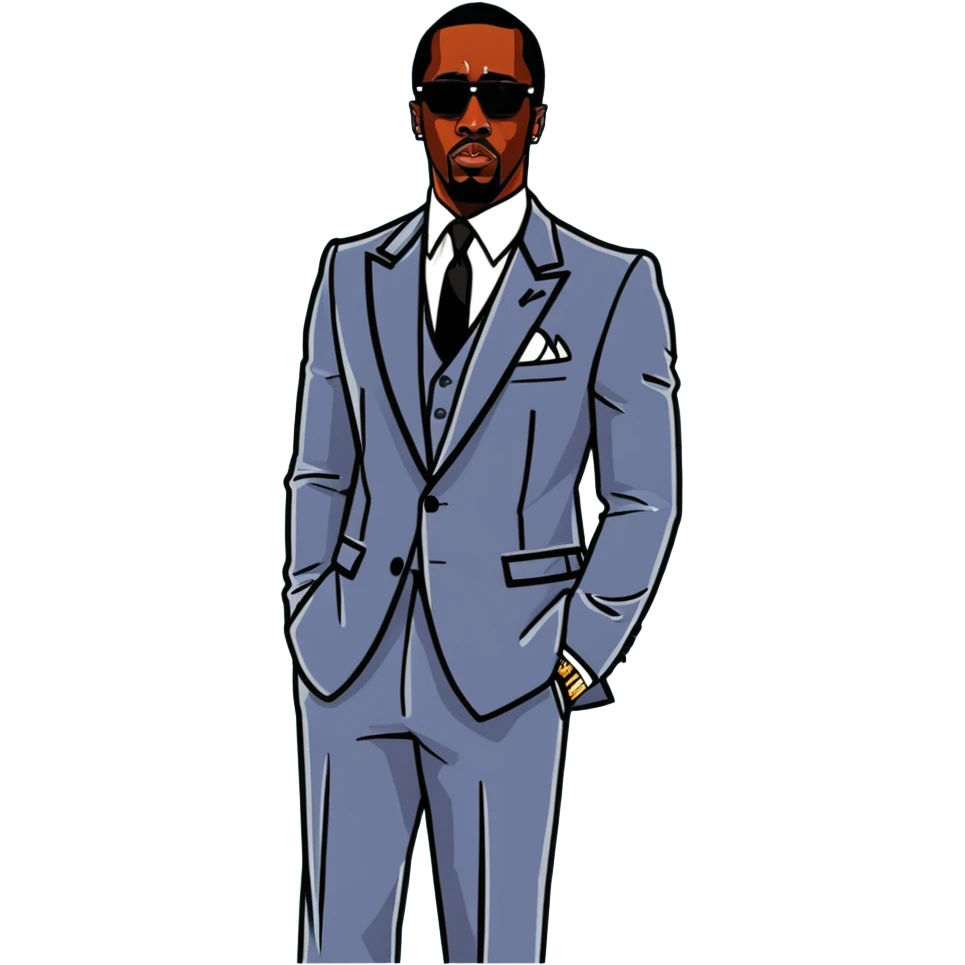 P. Diddy with baby oil and suit on emoji