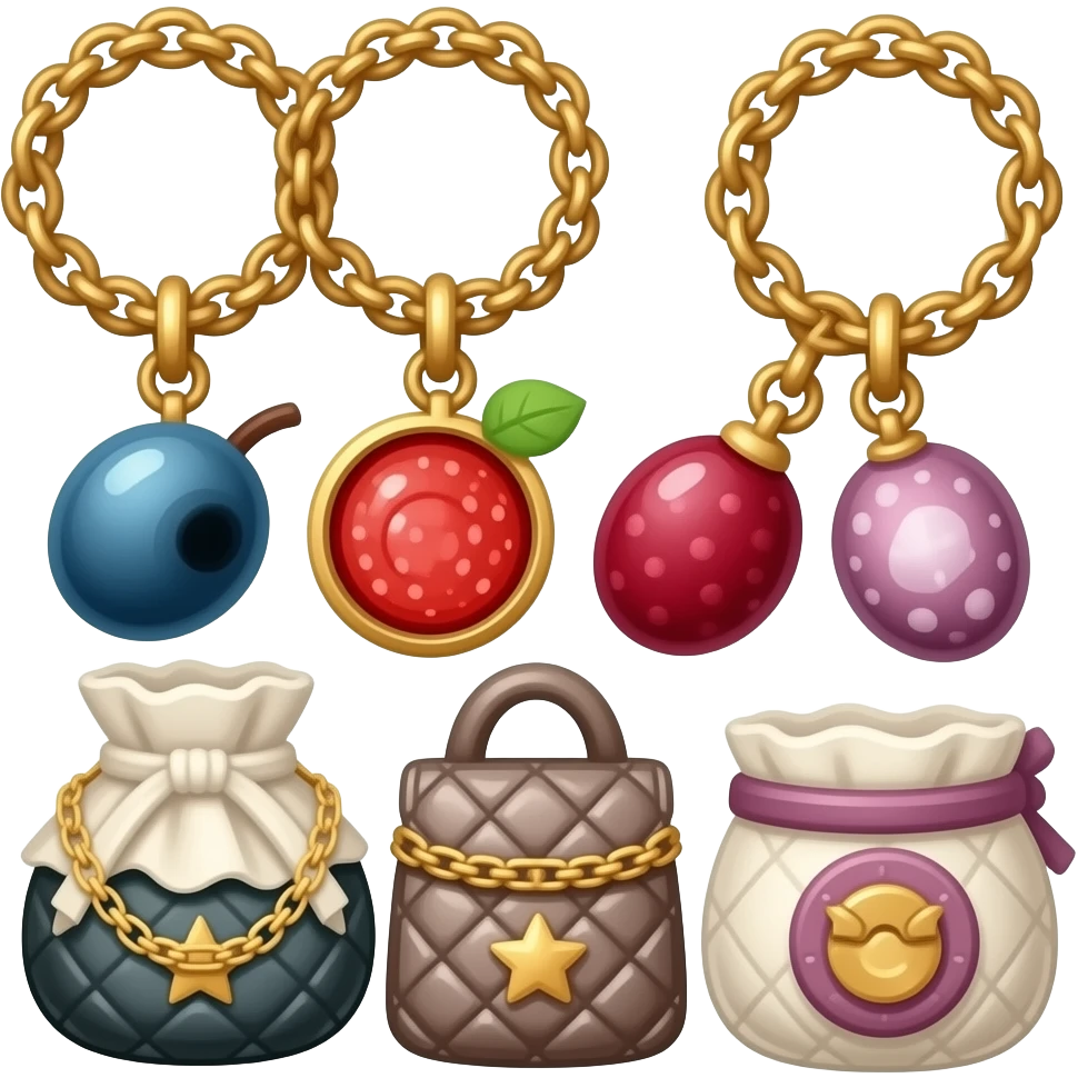 Berkin bag charms emoji