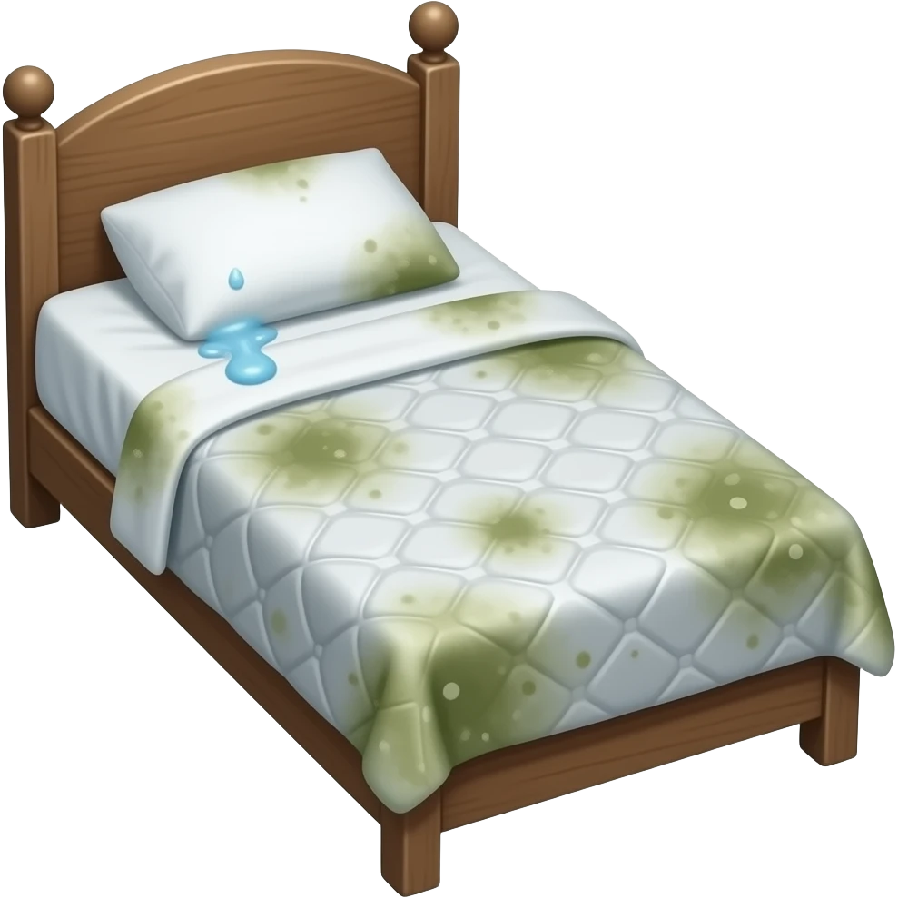 A bed that smells bad emoji