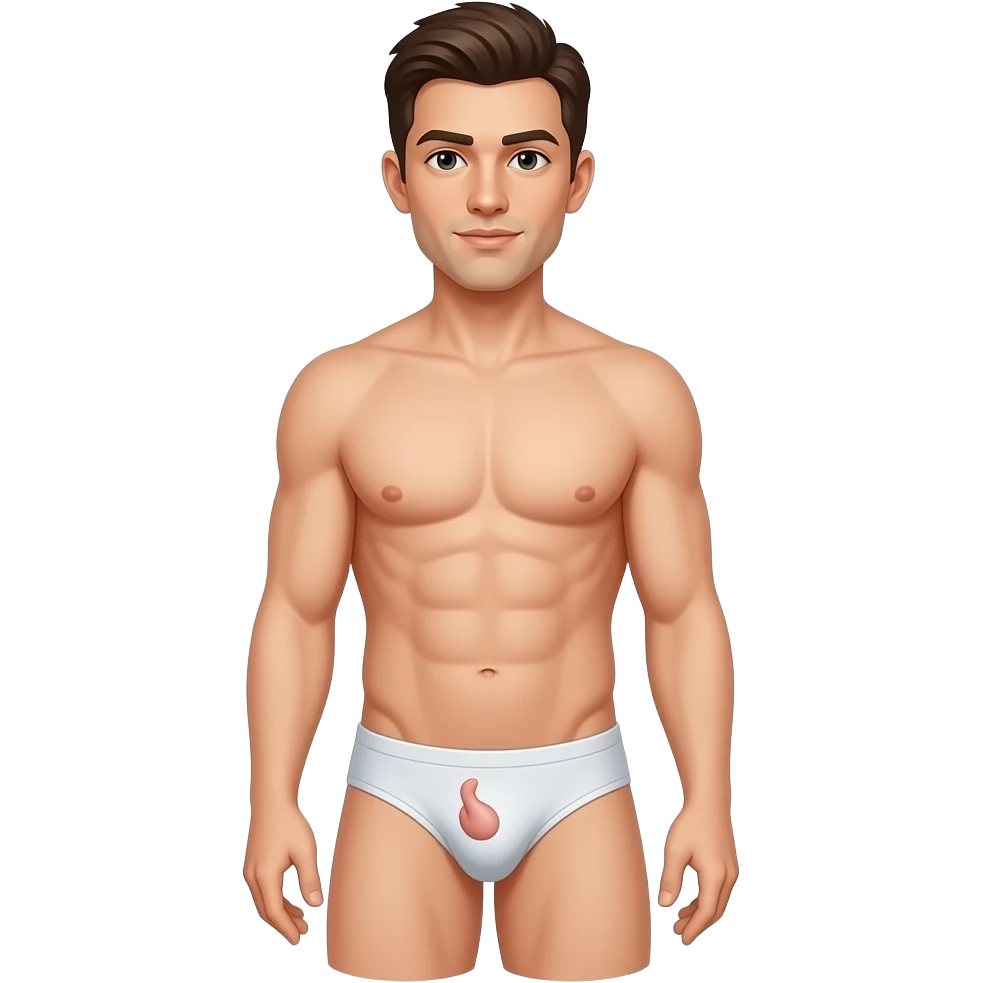 Nude male with dick emoji