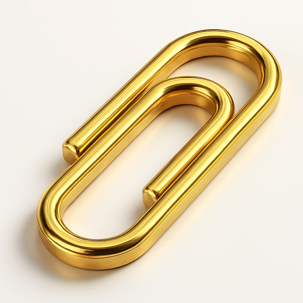 Paper clip emoji