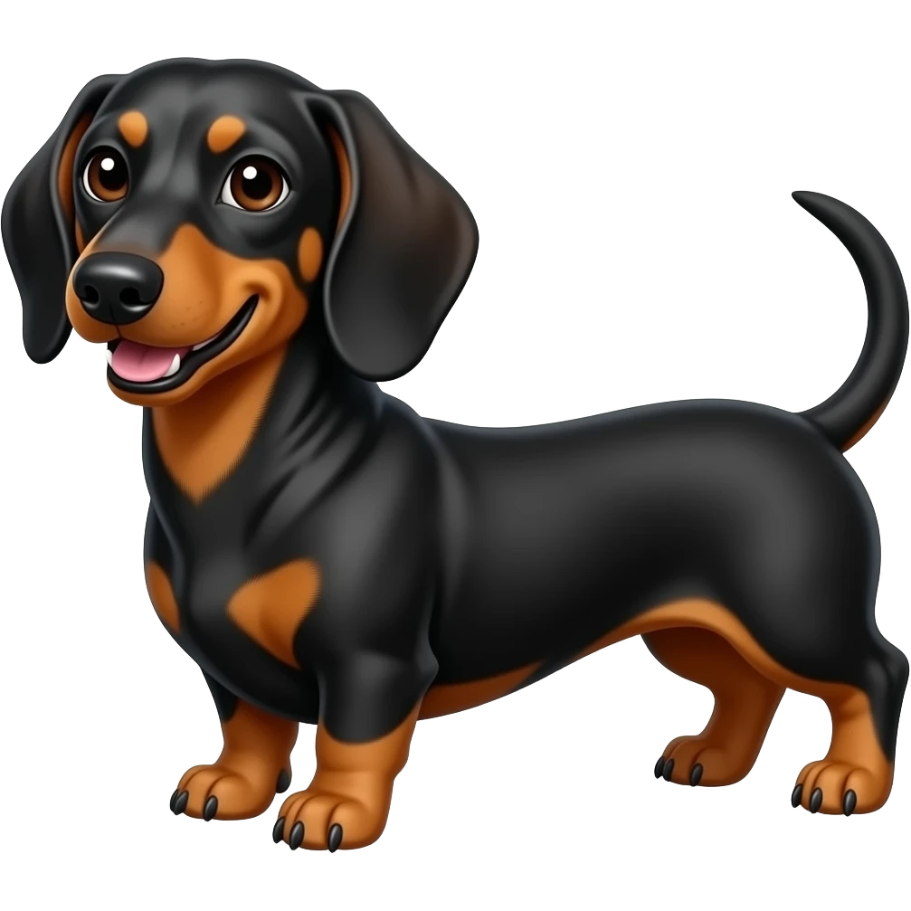 Smiling Dachshund emoji