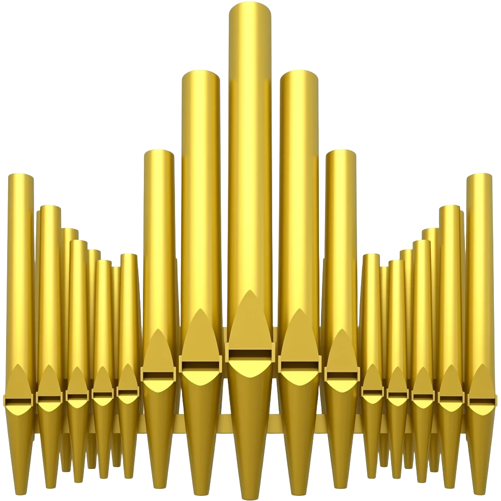 Pipe organ gold emoji
