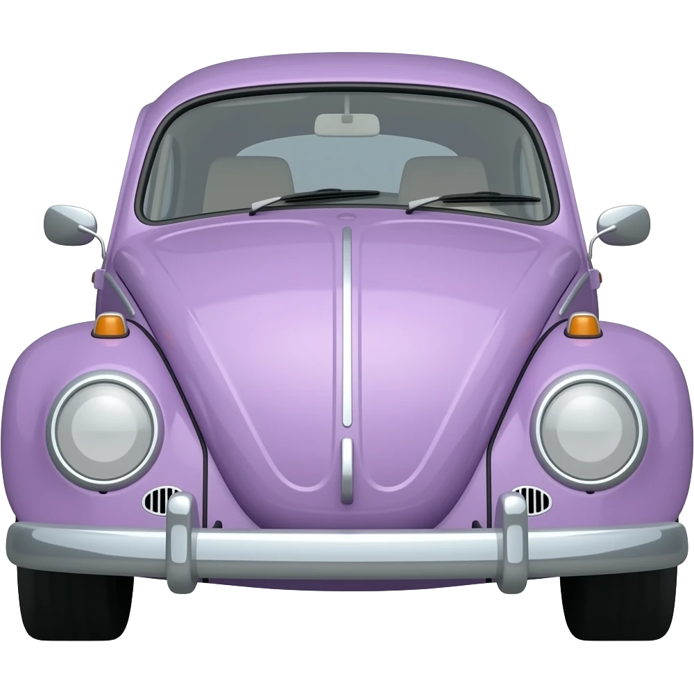 Un Volkswagen bug lila emoji
