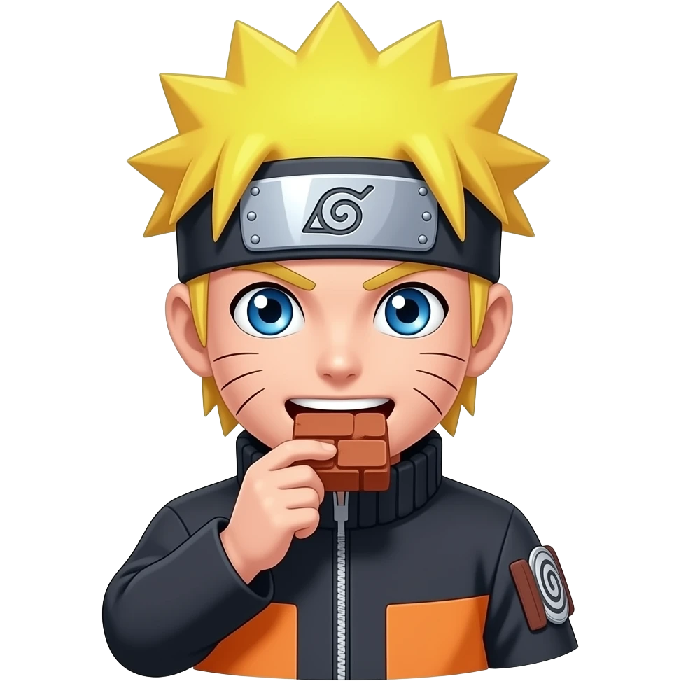 naruto comendo tijolo emoji