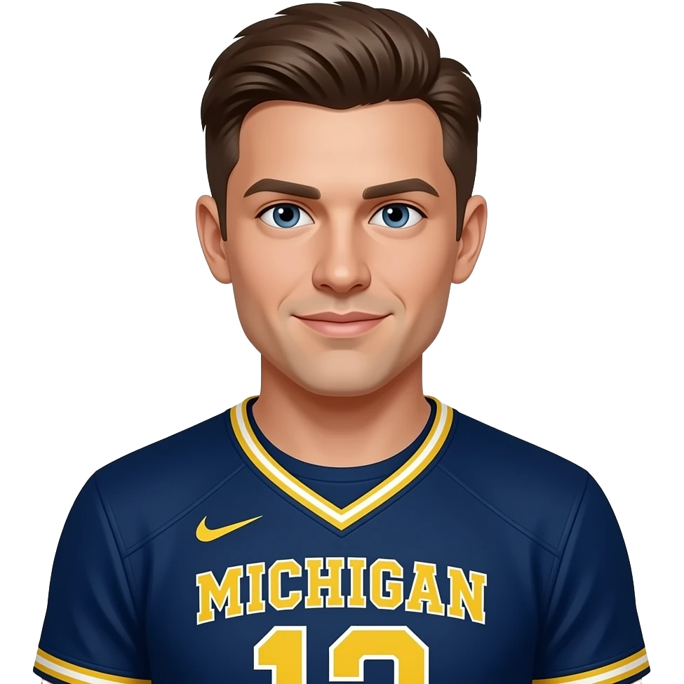 Michigan go blue emoji