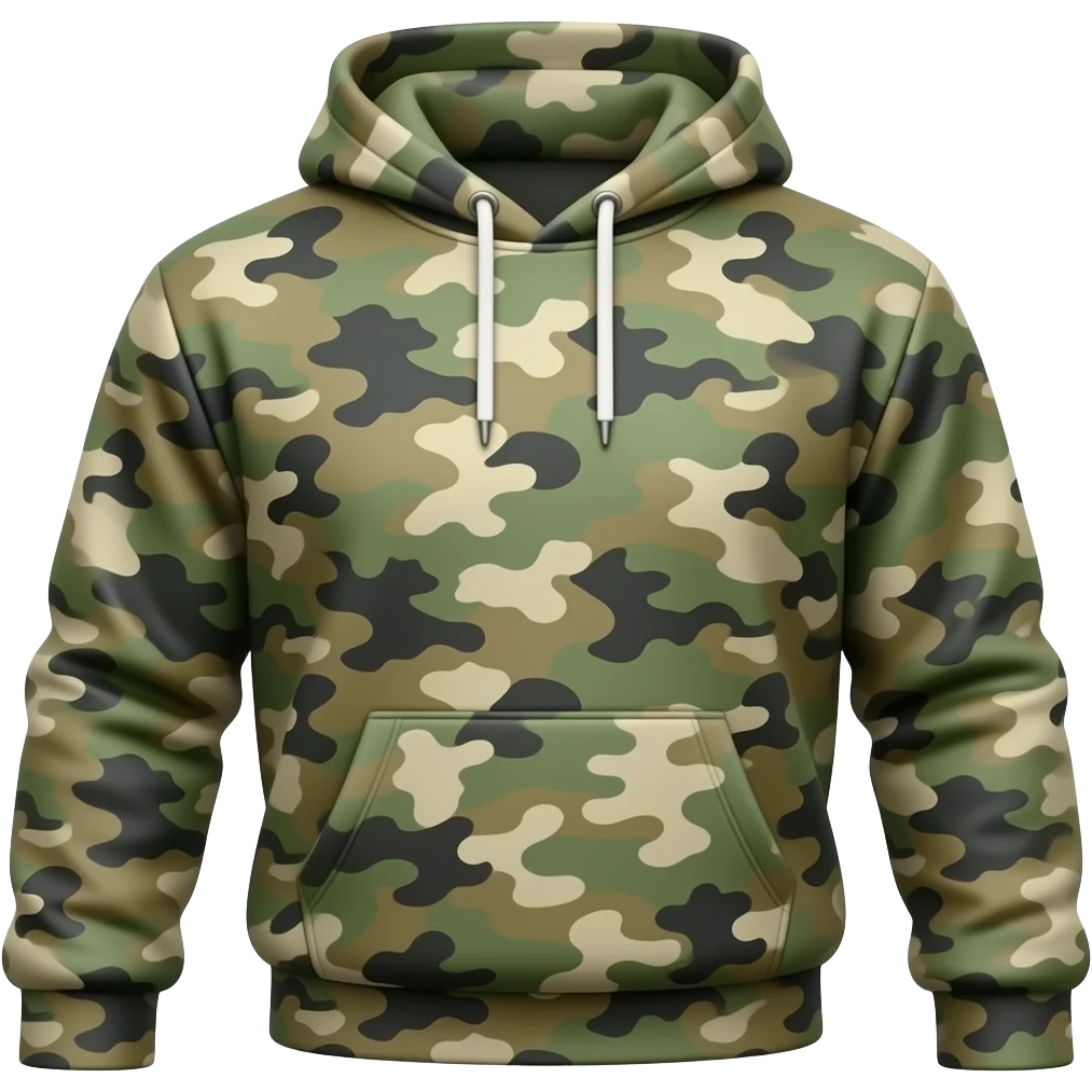 Camo hoodie emoji