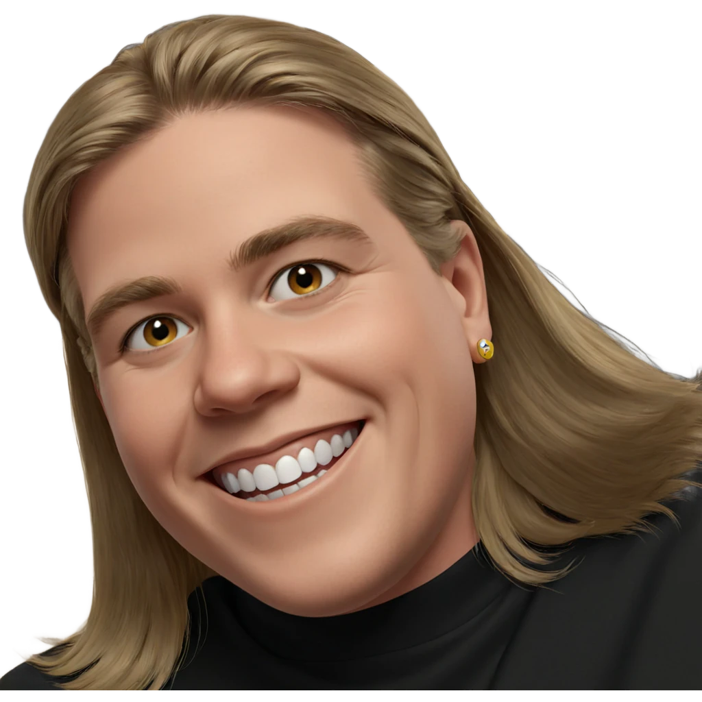smiling boy with earrings meme emoji