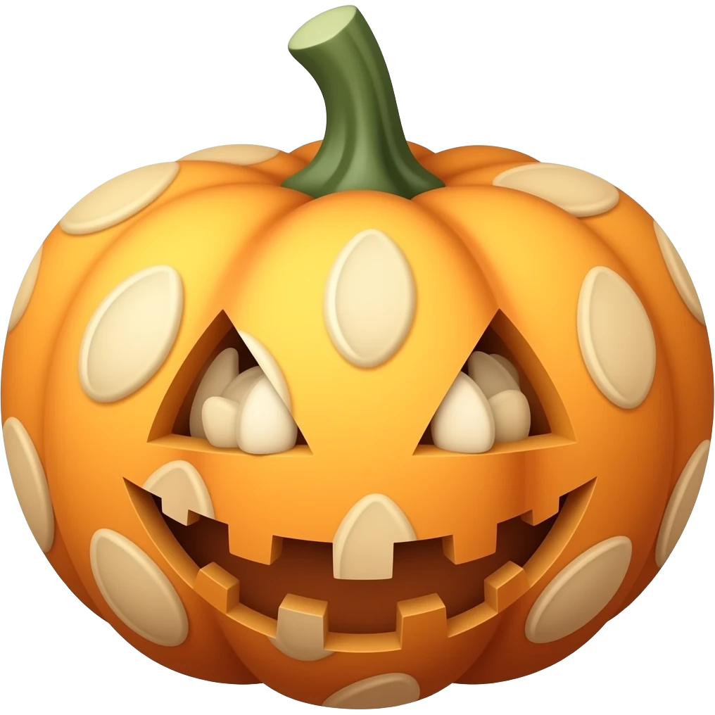 Make pumpkin seeds DONT PUT A HUMAN  AND REMOVE THE PUMPKIN emoji